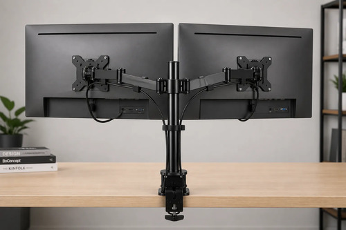 Soporte Doble Monitor Metálico Ajustablepantallas 15 A 30 - Imagen 2