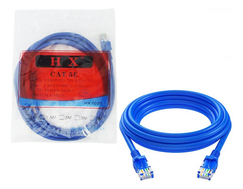 Cable De Red Ethertnet 5 Metros Categoria 5e - Imagen 3