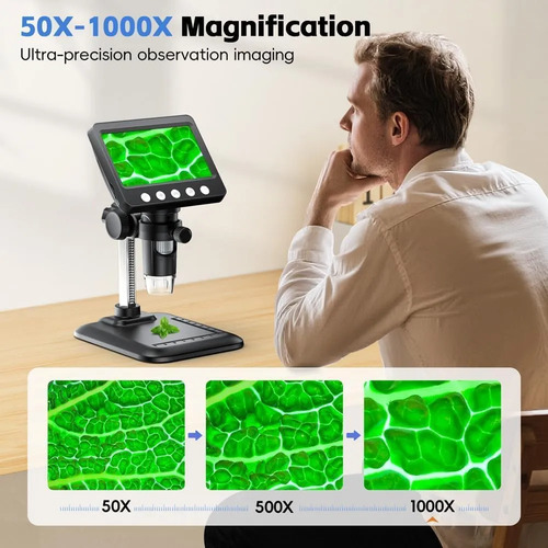 Microscopio Digital 4.3 1000x Usb Led Ajustable Skyear - Imagen 3