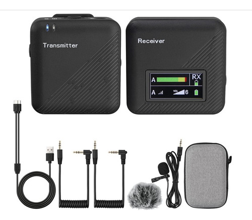 Microfono Inalambrico Audio Profesional Con Reducción Ruido - Imagen 2