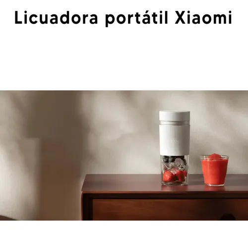 Licuadora 300ml Portátil Xiaomi Xmzzb01pl Portable Blender Blanco Dimm - Imagen 3