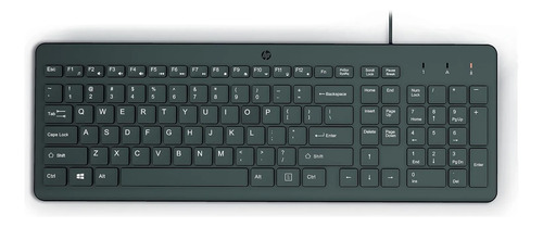 Teclado Alámbrico Hp 150 Negro Español Latinoamérica (Reacondicionado)