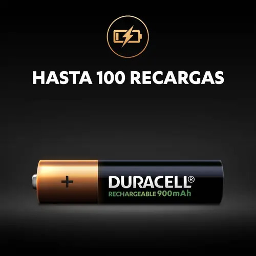 Pack X4 Pilas Aaa Recargables De 900 Mah Duracell - Imagen 2