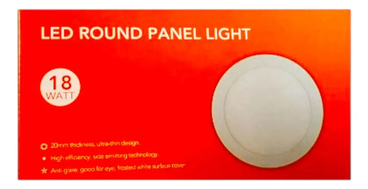 Panel Led Embutido Redondo 18W 4000K - Imagen 2