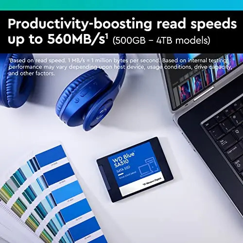 Disco Duro Wester Digital 1TB Blue SA510 2.5 Int SATA3 3D - Imagen 3