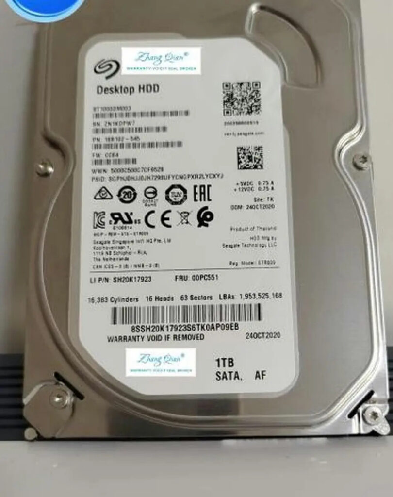 Seagate St1000dm003 Disco Duro Interno 1Tb 3.5 7200 Rpm Sata Para Desktop (Reacondicionado)