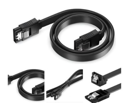 Cable De Datos Sata Negro 40 Cm 10 Unidades