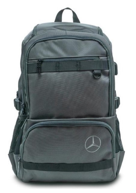 Mochila Impermeable Mercedes Benz Explorer Gris Puerto Usb