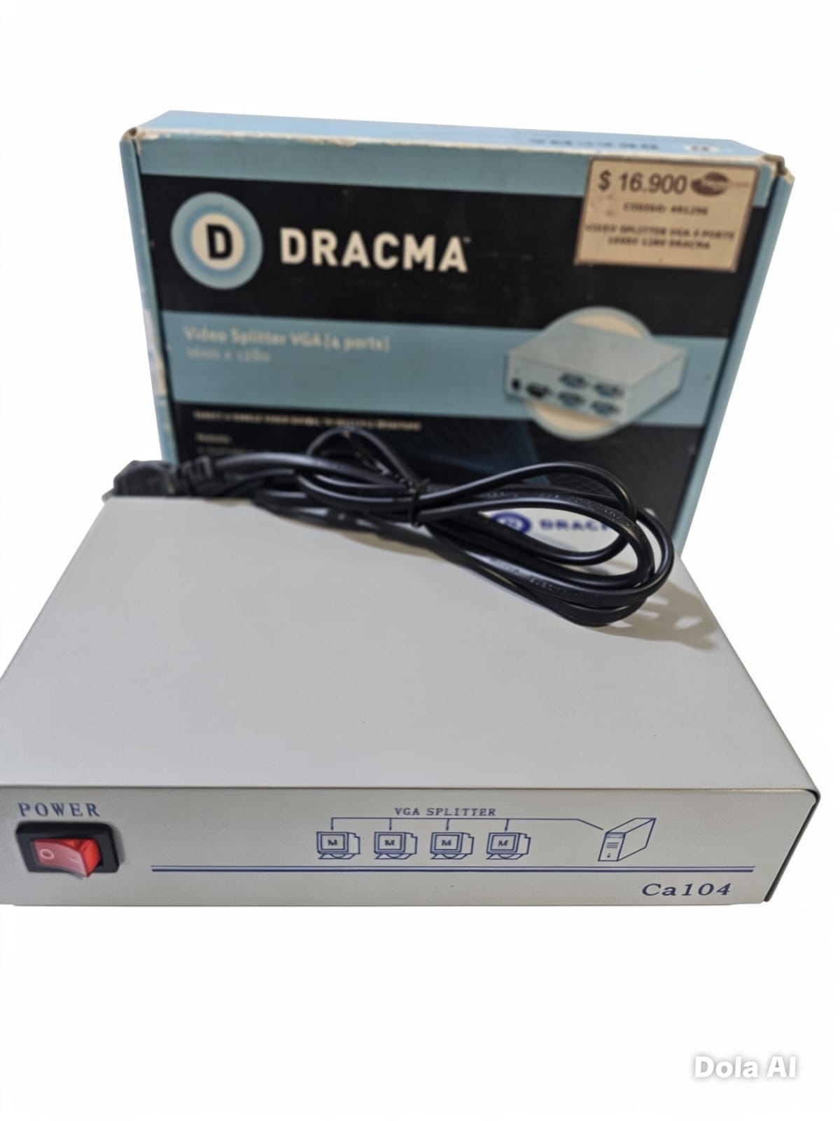 Video Splitter Vga 4 Ports 1600X 1280 Dracma ( Caja Deteriorada ) - Imagen 2
