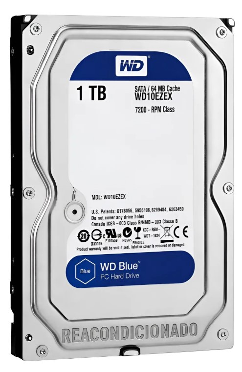 Disco Duro Western Digital WD10EZEX 1TB 3,5 SATA3.
