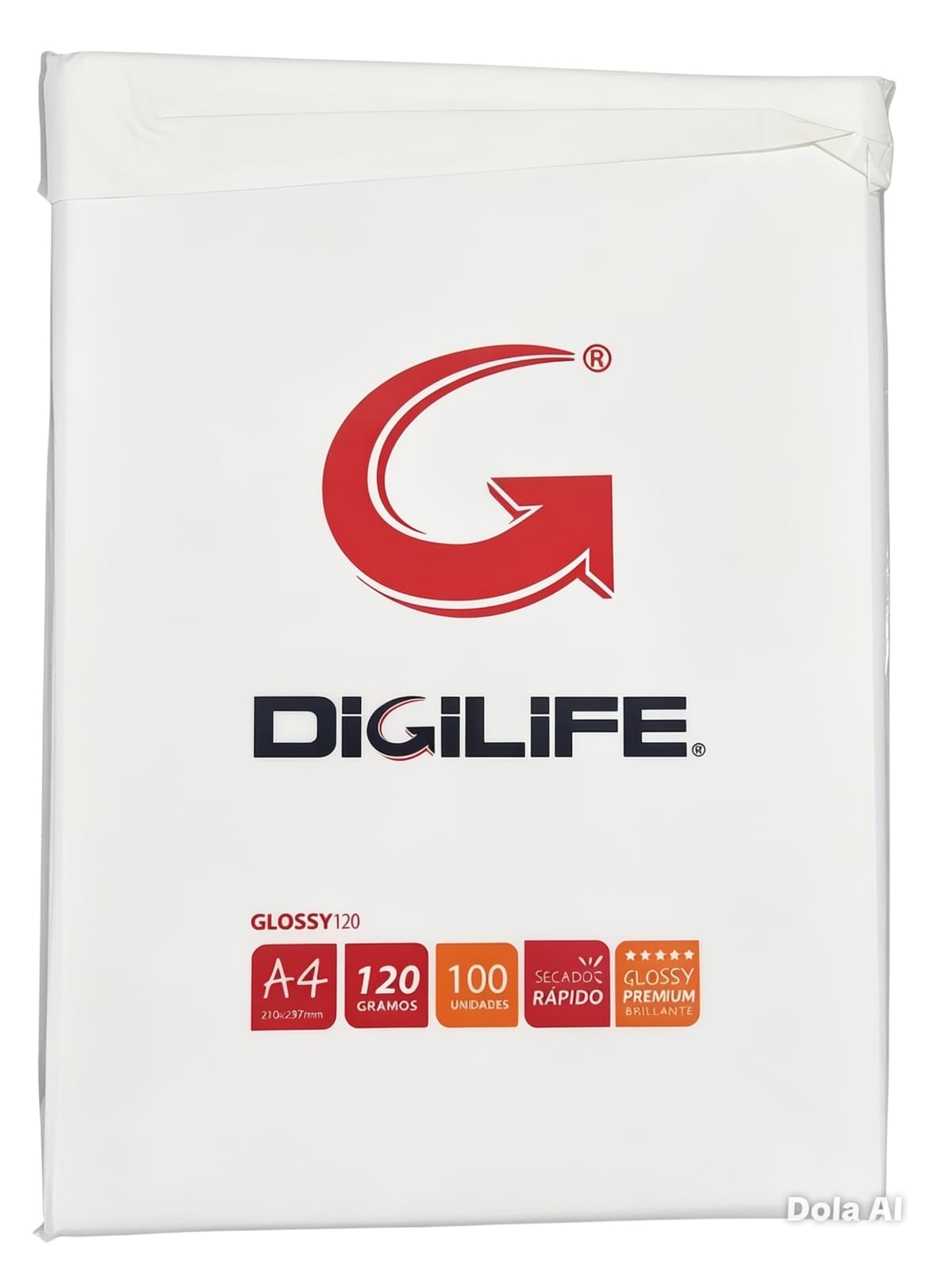 Papel Fotográfico A4 Glossy 120gr 100 Hojas Alta Resolución Blanco - Imagen 2