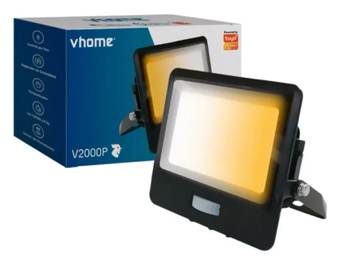 Foco Proyector Con Sensor Movimiento Wifi Vhome V2000p Vshop 24w